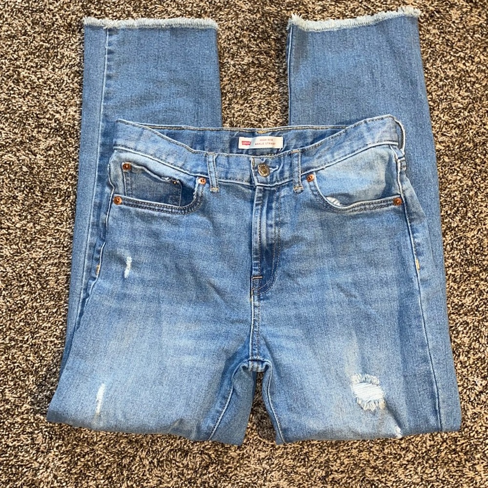 GIRLS LEVIS - High Rise , Ankle Straight